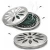Otherwisetrivial Porta Zampirone in Metallo con Coperchio, Portatile, 15cm, per Casa, Giardino, C