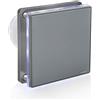 STERR Grigio Aspiratore Bagno 100 mm com LED + TIMER Ventilatore Da Bagno
