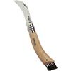 Opinel Roncola coltello coltellino fungaiolo funghi lama inox OPINEL n. 8 con spazzola