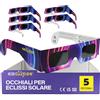 exclipse Occhiali per Eclissi Solare - Certificati ISO 12312-2 e CE & UKCA, Prot