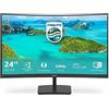 MMD Monitors Italia Philips 241E1SC 24" Monitor Curvo AMD Freesync 75 Hz LED VA FHD, 4ms, 3