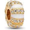 PANDORA Clip Charm In Pietre E Smalto Color Oro 763785C01