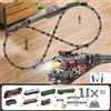 Trenino a Vapore Giocattolo da Tavolo Treno Elettrico Creativo per Bambini