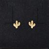 Orecchini Oro 18K 750 Mls. Cactus Con Zirconia. 6,1 Mm.