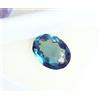 Naturale Montana Zaffiro Bluastro Verde 3.35 KT Certificato Loose Gemma Ovale