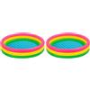 Intex-156162 Piscina 3 Anelli, Colore rosa, giallo, verde, 114 x 25 cm, 57412 (Confezione da 2)