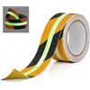 AiQInu Nastro Antiscivolo, 5m x 5cm Nastro Fluorescente Adesivo, Nastro Bagliore Nel Buio, Strisce Antiscivolo, per Scale, Gradini, Pavimenti Scivolosi Interno e Esterno