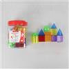 12 Pezzi Blocchi Geometrici con Contenitore Trasparente Costruzioni per Bambini