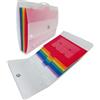 Pigna, Portadocumenti valigetta MONOCROMO PPL, f.to 34x26x3,5 cm., con buste colorate, confezione 1 pezzo