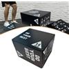 Box Pliometrico, Step-up Box Versatile, Antiscivolo, Attrezzo Portatile per