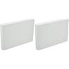 Decora 0173929 Basi rettangolari in polistirolo Ideali per esercitazioni e per Realizzare Torte a Piani dall'aspetto Perfetto, Dim. 30 X 45 X H 5 CM (Confezione da 2)