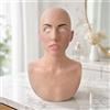 Maschera da Donna Calva Realistica Maschera Calva in Lattice Realistico