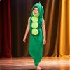 Costume da Pisello Originale Vestito Allegro per Bambine