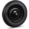Relaxdays Ruota per carriola 4.80 4.00-8 Cerchione in acciaio 39 cm Ruota in gomma piena