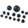15Pc Multi Side Dadi Poliedrici D100 D60 D30 D24 D20 D16 D12 D10 D8 D7 D5 D4