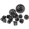 15Pc Multi Side Dadi Poliedrici D100 D60 D30 D24 D20 D16 D12 D10 D8 D7 D5 D4