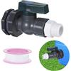 Not specified Comodo Kit Rubinetto in PVC da 34 Pollici con Valvola a per sfera per Facile