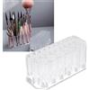 Agatige Portaspazzole per Unghie Quadrato Organizer per Nail Art Trasparente