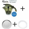 De'Longhi DELONGHI CARAFFA ALICIA 4 TAZZE + GUARNIZIONE + DOCCETTA EMK4 EMK42