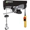 Ribimex Paranco Montacarichi Elettrico Argano 500W 18 MT - PE125/250C/1