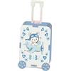 PuntoCasaStore 12 pz scatolina legno bambino celeste trolley valigia portaconfetti bomboniera