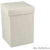 PuntoCasaStore 10 scatole bomboniere cartone pieghevole bianco c/ coperchio 10x10x15 cm