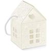 PuntoCasaStore 10 casette scatole bomboniere cartone pieghevole harmony bianco c/ cordino 10x10