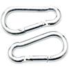 Rimba Bondage Play Moschettoni (coppia) Silver One Size