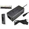 Alimentatore Universale Laptop 12-24V 8 Connettori Caricatore Notebook