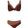 JUSTMINE FEELING by JUSTMINE bikini donna double-face coccio/navy art R512C681 TULIPES