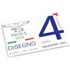 Pigna, Blocco da Disegno con 4 angoli PignaQuattro, Formato 33x48 cm., 20 Fogli da 220 g/m², Perfetto per Disegni e Schizzi, Carta Liscia Squadrata, confezione 1 pezzo