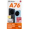 ZTE Blade A76 5G 128 GB 8 GB RAM 6,75" HD + 50MP AI fotocamera 5000mAh