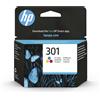 HP 301 Tricromia, CH562EE, Cartuccia Originale HP da 165 Pagine, Compatibili con