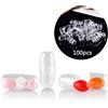 100x Mini Pillola Capsula Trasparente per Contenitori Cosmetici Fai da Te