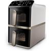 PHILIPS Airfryer Verticale Doppio Cestello 10L Friggitrice ad Aria NA462/80 2750