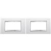 Does not apply 2 Placche LUX GEWISS GW16204TB Bianco Latte 4 Posti Serie Chorus Plastica
