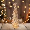 Figurina di albero di Natale in vetro Decorazione natalizia per caminetto