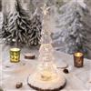Figurina di albero di Natale in vetro Decorazione natalizia per caminetto