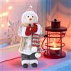 Statua di Babbo Natale Pupazzo di neve di Natale in piedi per le feste
