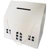 PuntoCasaStore Casetta scatola porta buste matrimonio nozze bomboniere bianco 33x25x35 cm con f