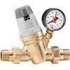 Caleffi Riduttore di Pressione Caleffi 535041 con Manometro 0-10 Bar Attacco R 1/2 M