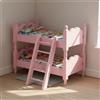 Letto A Castello In Scala 1:12 Con Scaletta, In Legno, Per Casa Delle Bambole,