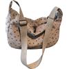 Borsa a tracolla da donna in velluto a coste stile raviolo con tracolla