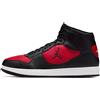 NIKE JORDAN MID SCARPE UOMO RAGAZZO IQ5685 006 ROSSO NERO PELLE DAL 41 AL 45