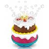 alldoro 60612 Bubble Fun Party Cake con macchina per bolle, luce, suono di buon compleanno commutabile, liquido