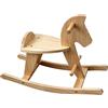 Cavallo a Dondolo in Legno Cavalluccio a Dondolo Naturale per Cameretta, Bambini