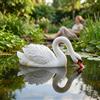 Statua di Cigno Da Giardino, Statuetta, Scultura, Ornamento per Laghetto,