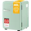 TZS First Austria Mini Frigorifero Retrò 40L silenzioso Piccolo Minifrigo design vintage con luce
