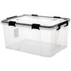 Scatola di Plastica con Coperchio Grande Contenitori Resistente per Ripostiglio