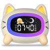 Uplayteck Sveglia Bambini 5 Luci Notturne & 7 Musica 2 Allarme con Snooze 4